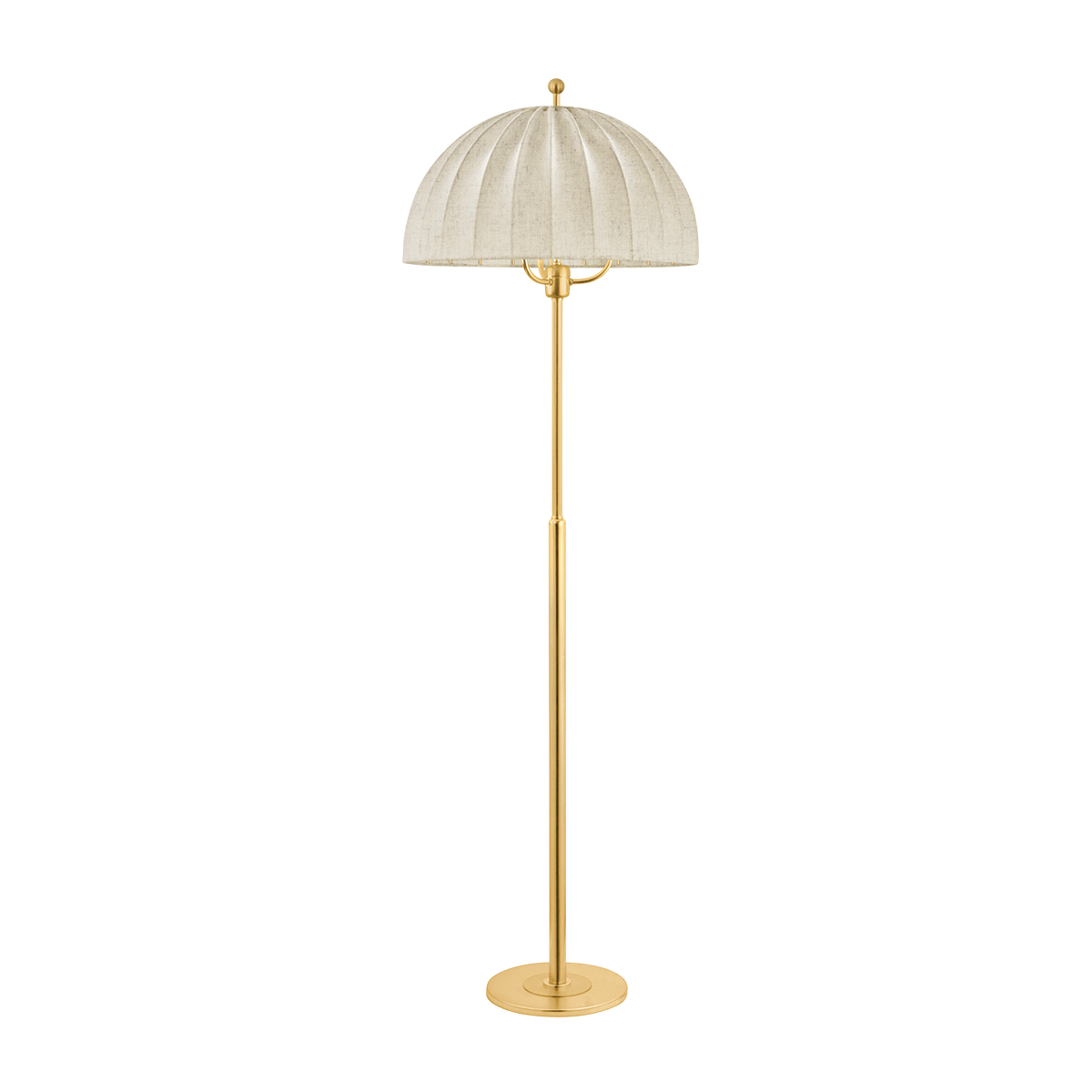 Palmetto Floor Lamp - Aged Brass by Hudson Valley Lighting