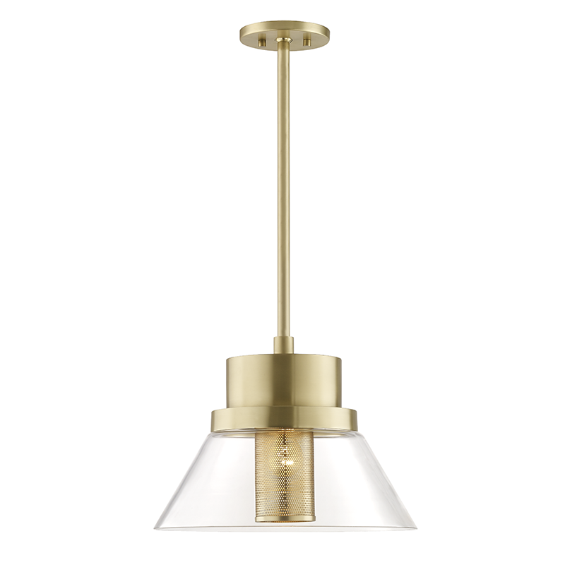 Paoli Large Pendant - Aged Brass by Hudson Valley Lighting