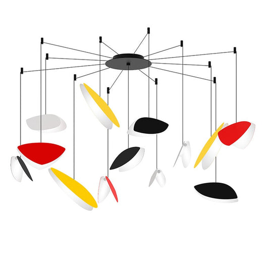 Papillons 13-Light Swag LED Chandelier - Assorted Colors by SONNEMAN