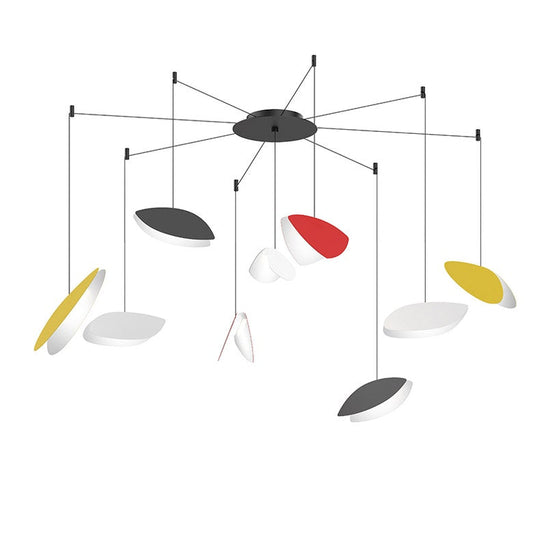 Papillons 9-Light Swag LED Chandelier - Assorted Colors by SONNEMAN