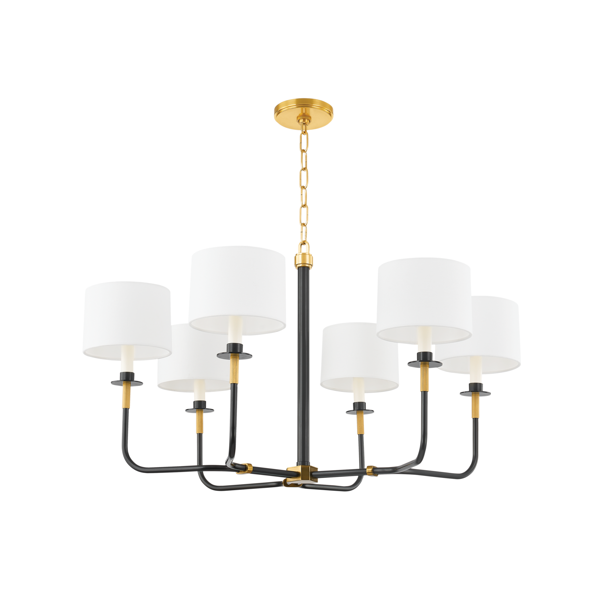 Paramus Chandelier - 6-Light - Aged Old Bronze by Hudson Valley Lighting