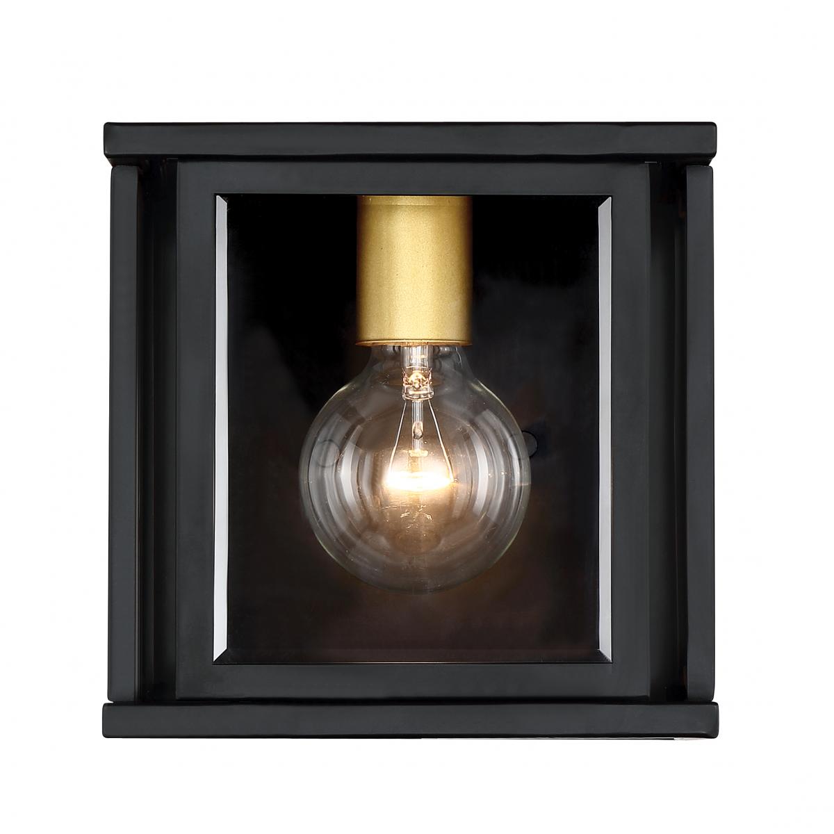 Payne - 1 Light Wall Sconce with Clear Beveled Glass - Midnight Bronze Finish - Satco 60-6411