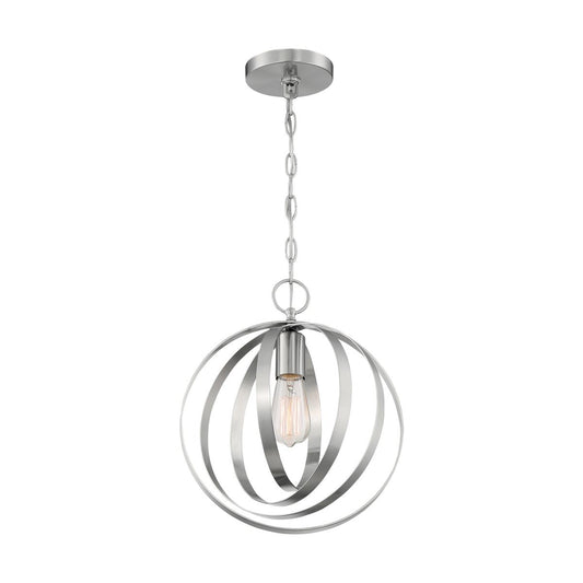Pendleton - 1 Light Pendant with- Brushed Nickel Finish - Satco 60-7046