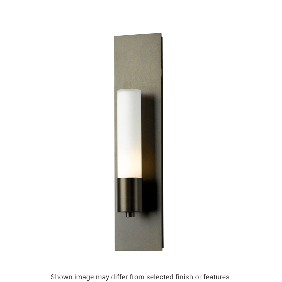 Pillar 1-Light Sconce - White - Opal Glass by Hubbardton Forge