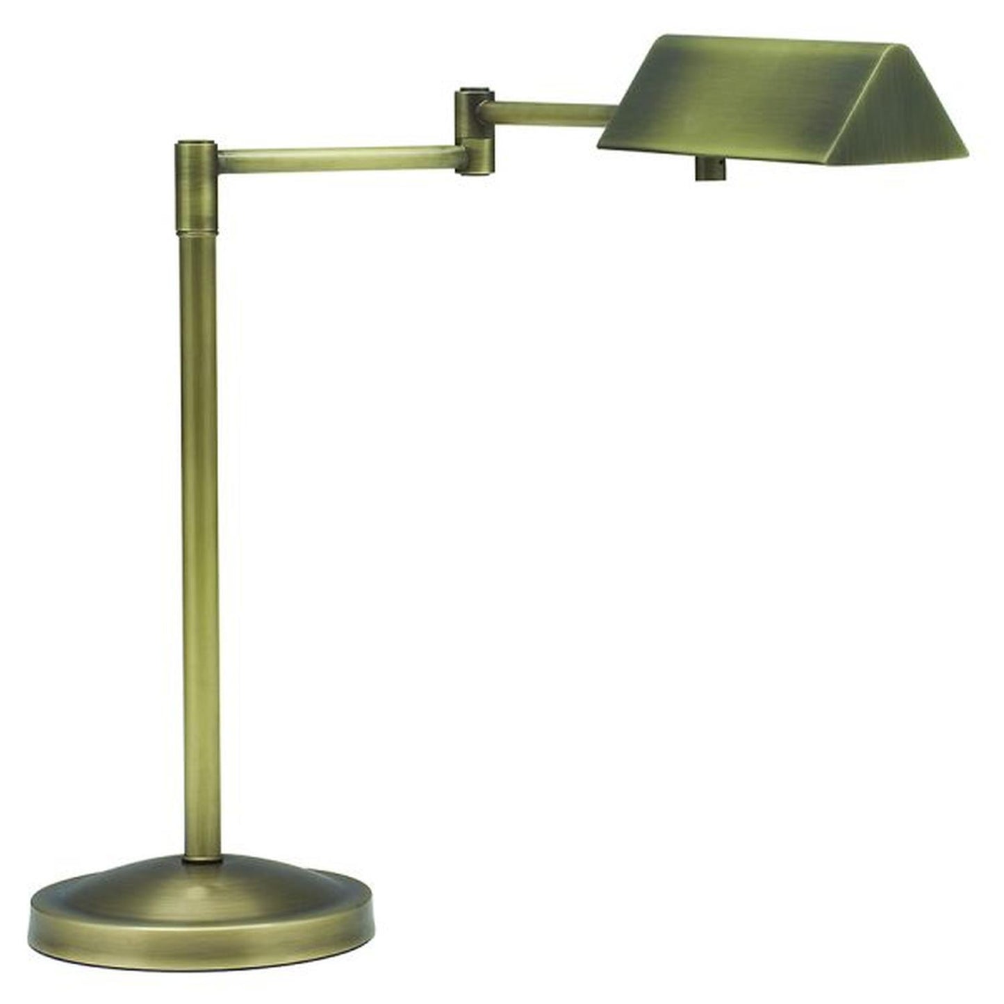 Pinnacle Halogen Swing Arm Desk Lamp - PIN450-AB - Antique Brass by House of Troy