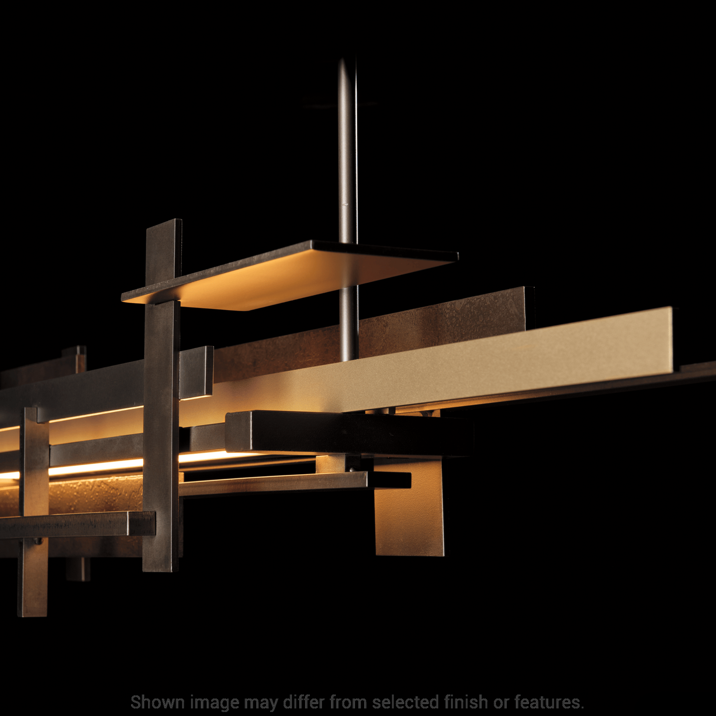 Planar LED Pendant With Accent - Soft Gold by Hubbardton Forge