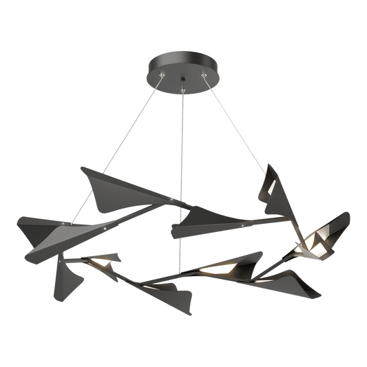 Plume 12-Light LED Pendant - Black by Hubbardton Forge