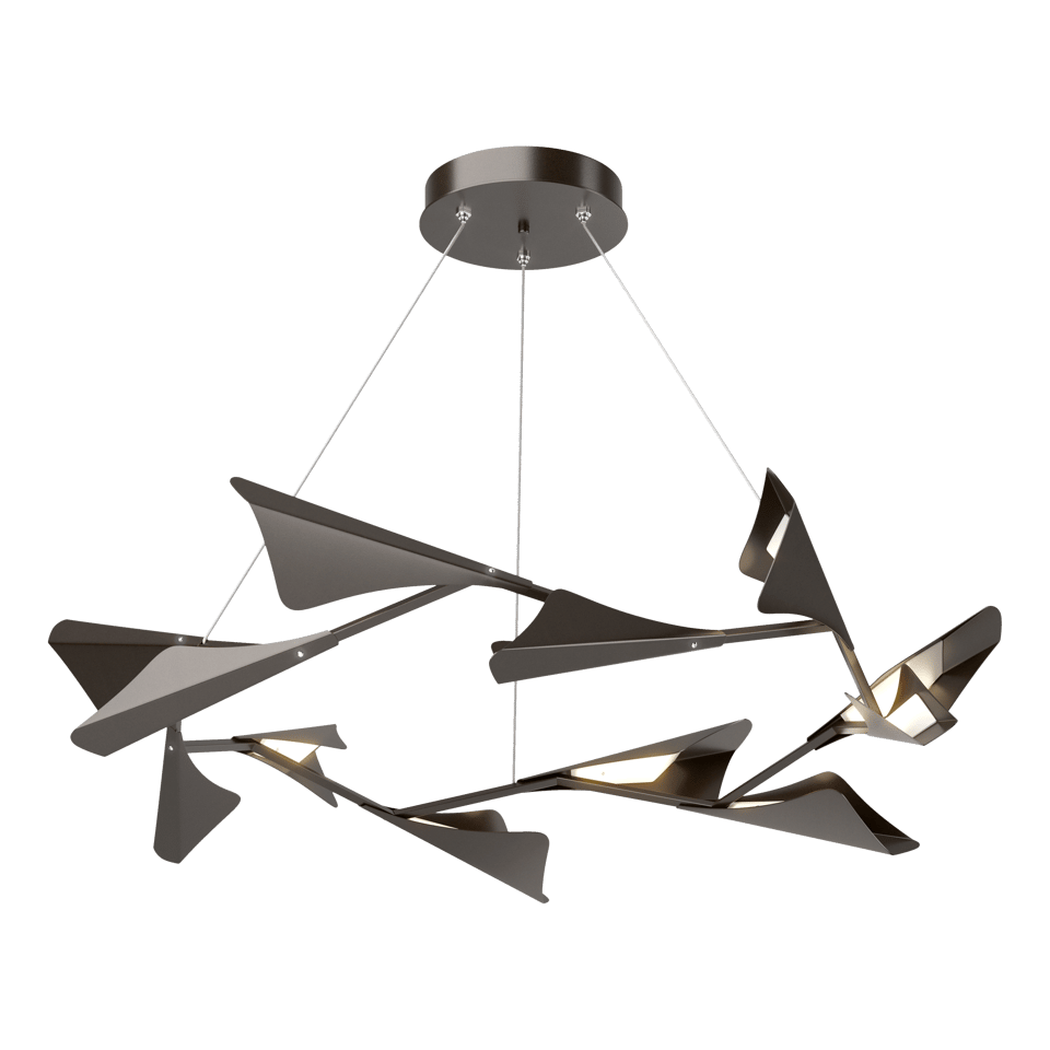 Plume 12-Light LED Pendant - Oil Rubbed Bronze by Hubbardton Forge