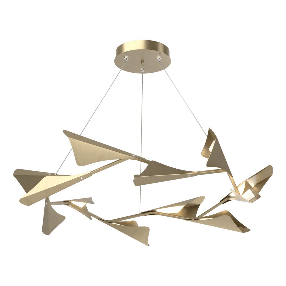 Plume 12-Light LED Pendant - Soft Gold by Hubbardton Forge