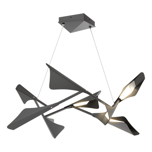 Plume 8-Light LED Pendant - Black by Hubbardton Forge