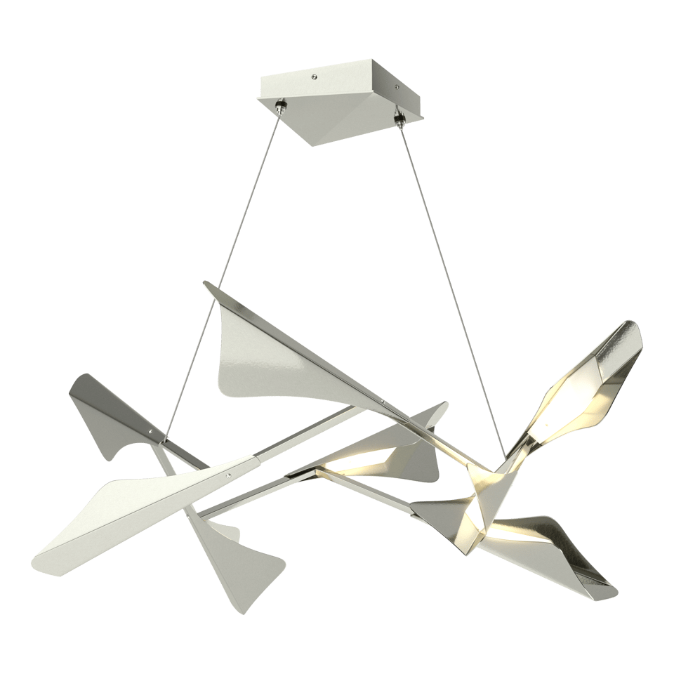 Plume 8-Light LED Pendant - Sterling by Hubbardton Forge