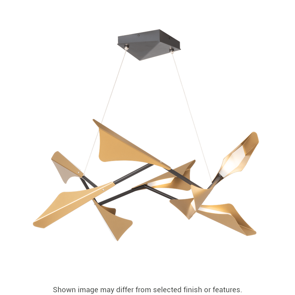 Plume 8-Light LED Pendant - White by Hubbardton Forge
