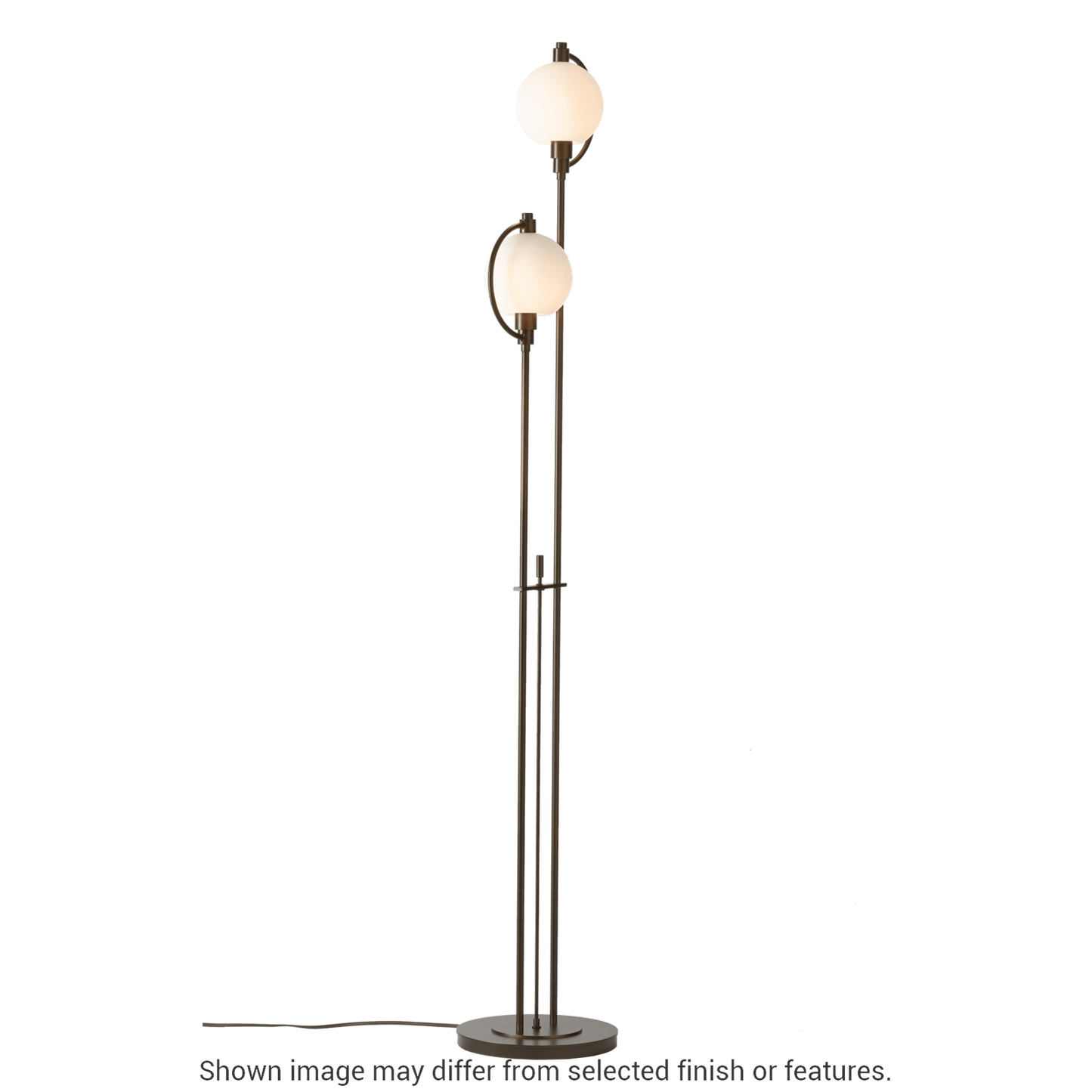 Pluto Floor Lamp - White - Opal Glass by Hubbardton Forge