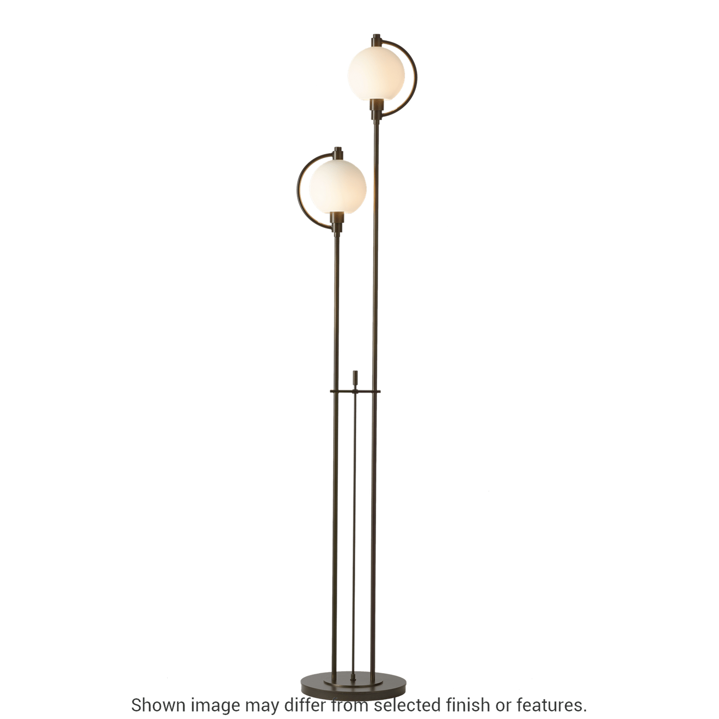 Pluto Floor Lamp - White - Opal Glass by Hubbardton Forge