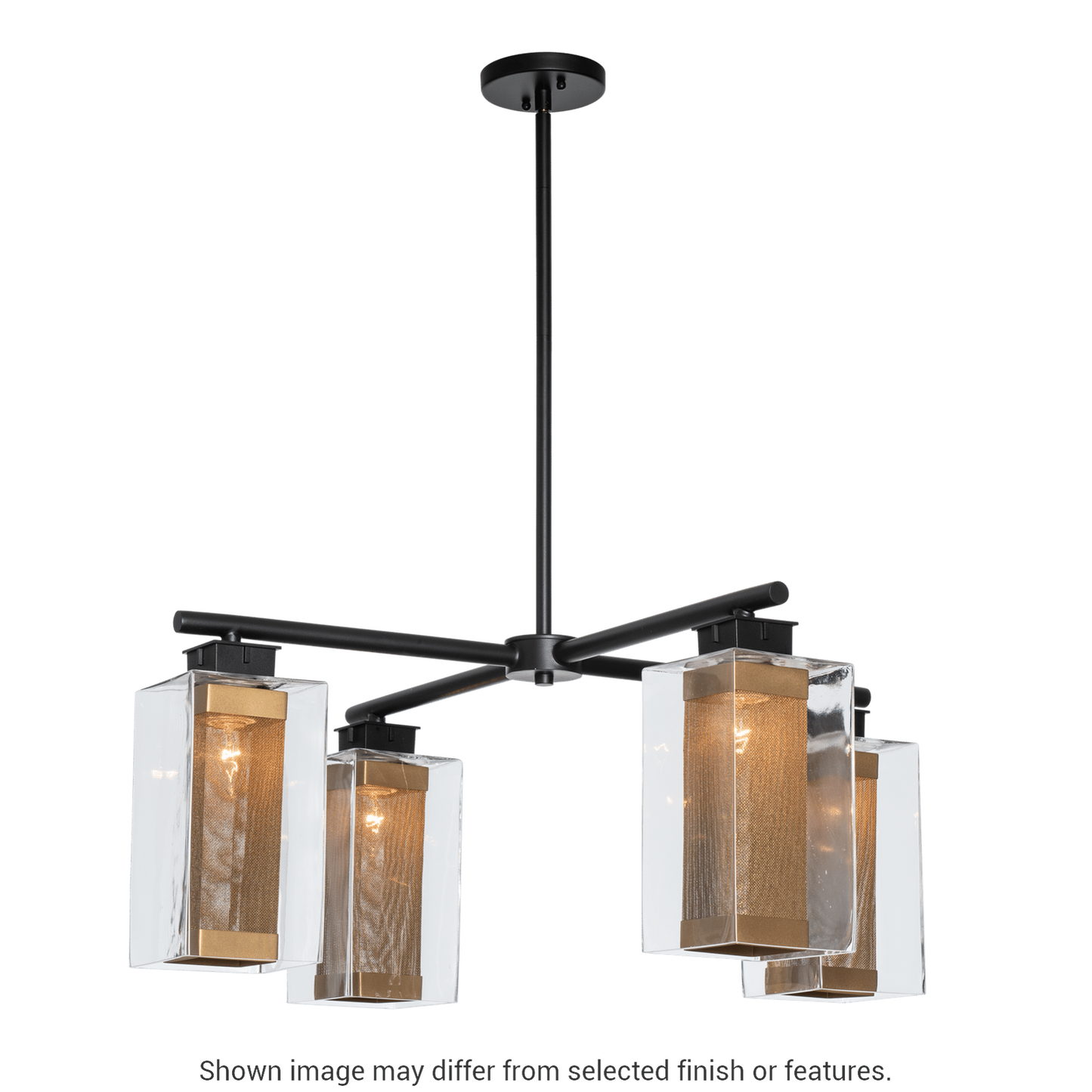 Polaris Outdoor 4-Light Pendant - White - Outdoor Silver Accent by Hubbardton Forge