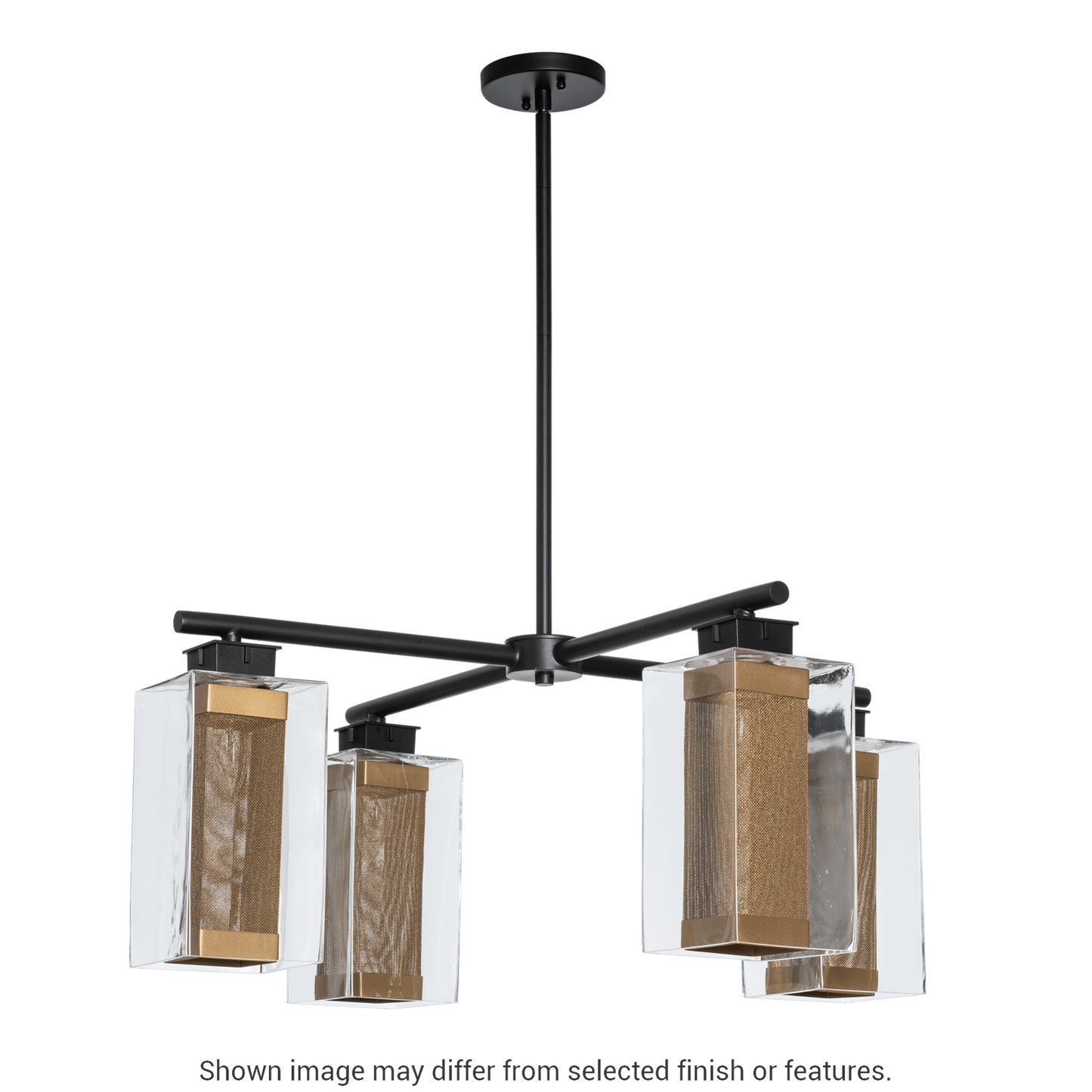 Polaris Outdoor 4-Light Pendant - White - Outdoor Silver Accent by Hubbardton Forge