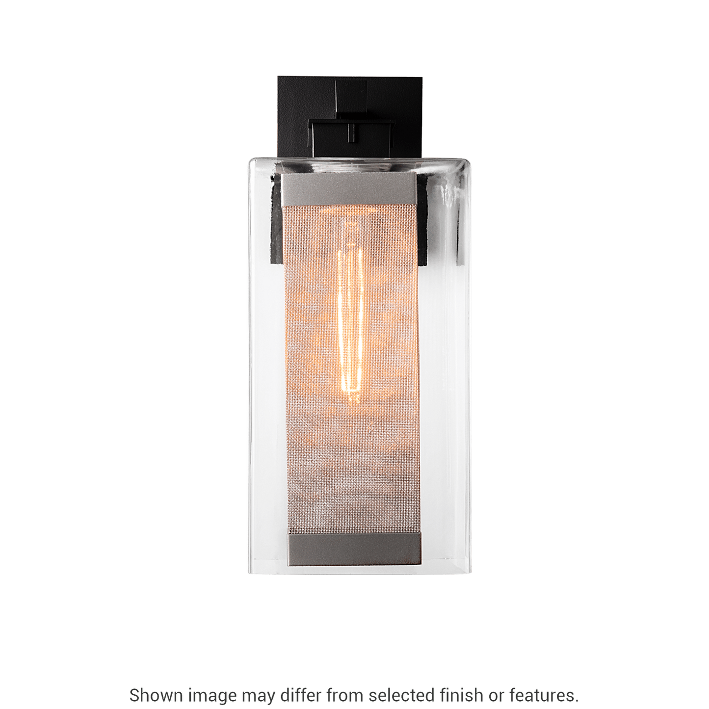 Polaris Outdoor Large Sconce - White - Outdoor Silver Accent by Hubbardton Forge