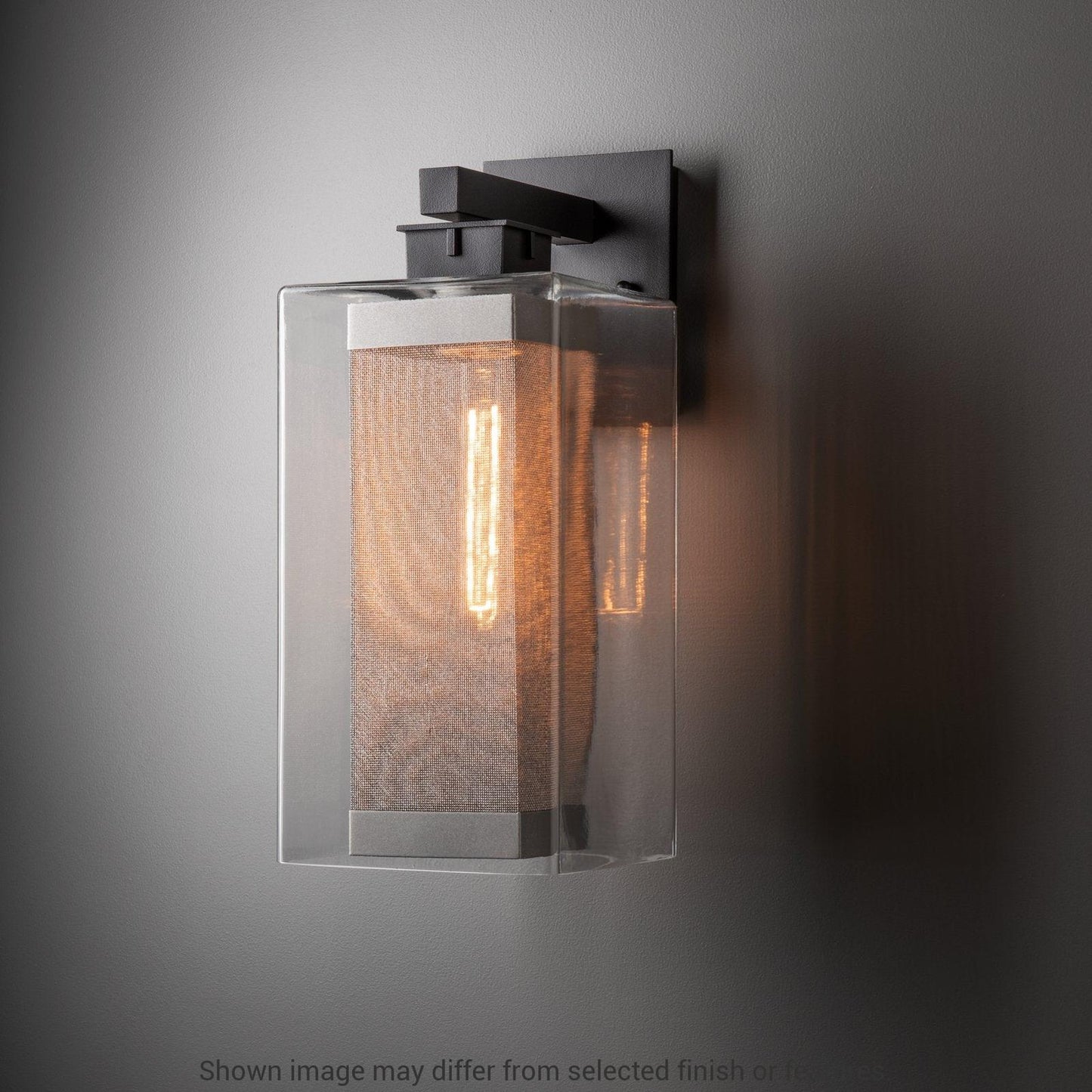 Polaris Outdoor Large Sconce - White - Outdoor Silver Accent by Hubbardton Forge