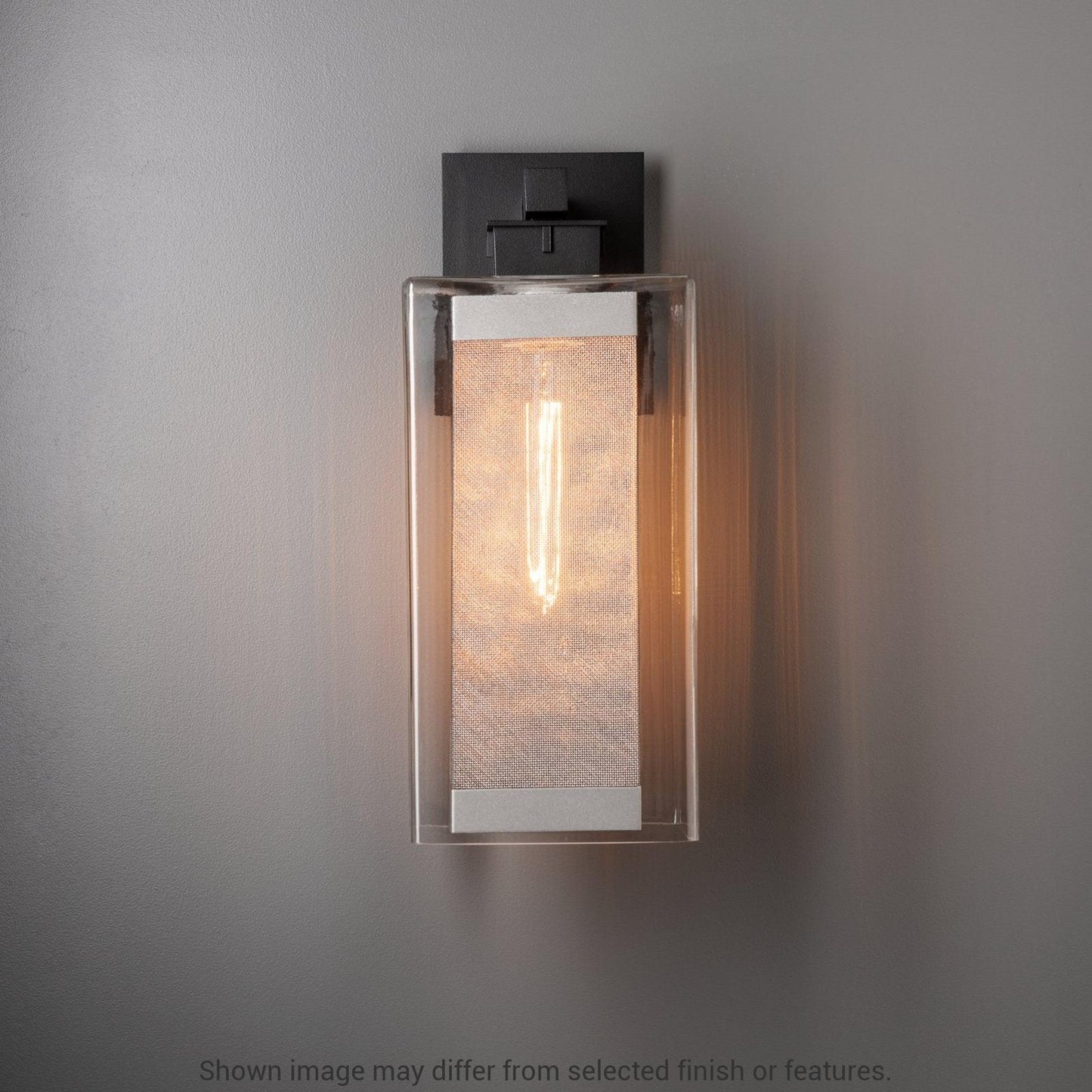 Polaris Outdoor Large Sconce - White - Outdoor Silver Accent by Hubbardton Forge