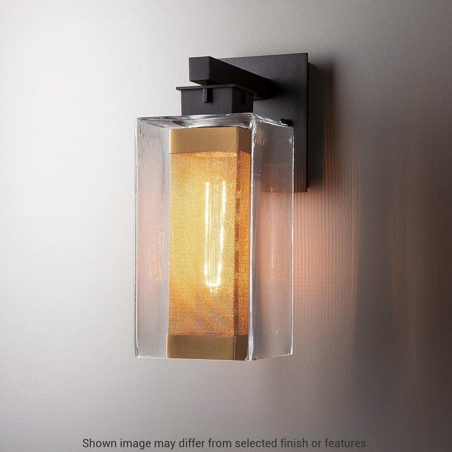 Polaris Outdoor Medium Sconce - White - Outdoor Silver Accent by Hubbardton Forge