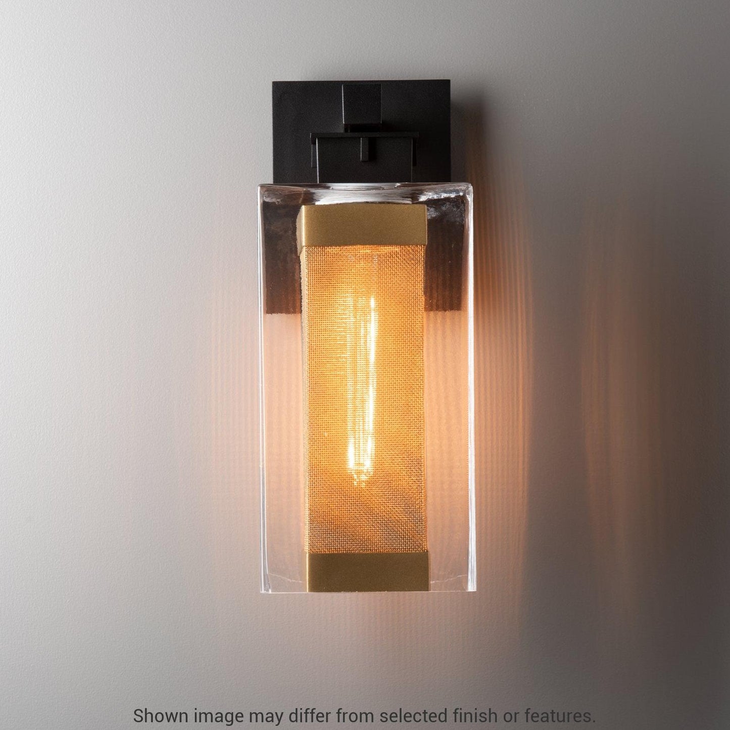 Polaris Outdoor Medium Sconce - White - Outdoor Silver Accent by Hubbardton Forge