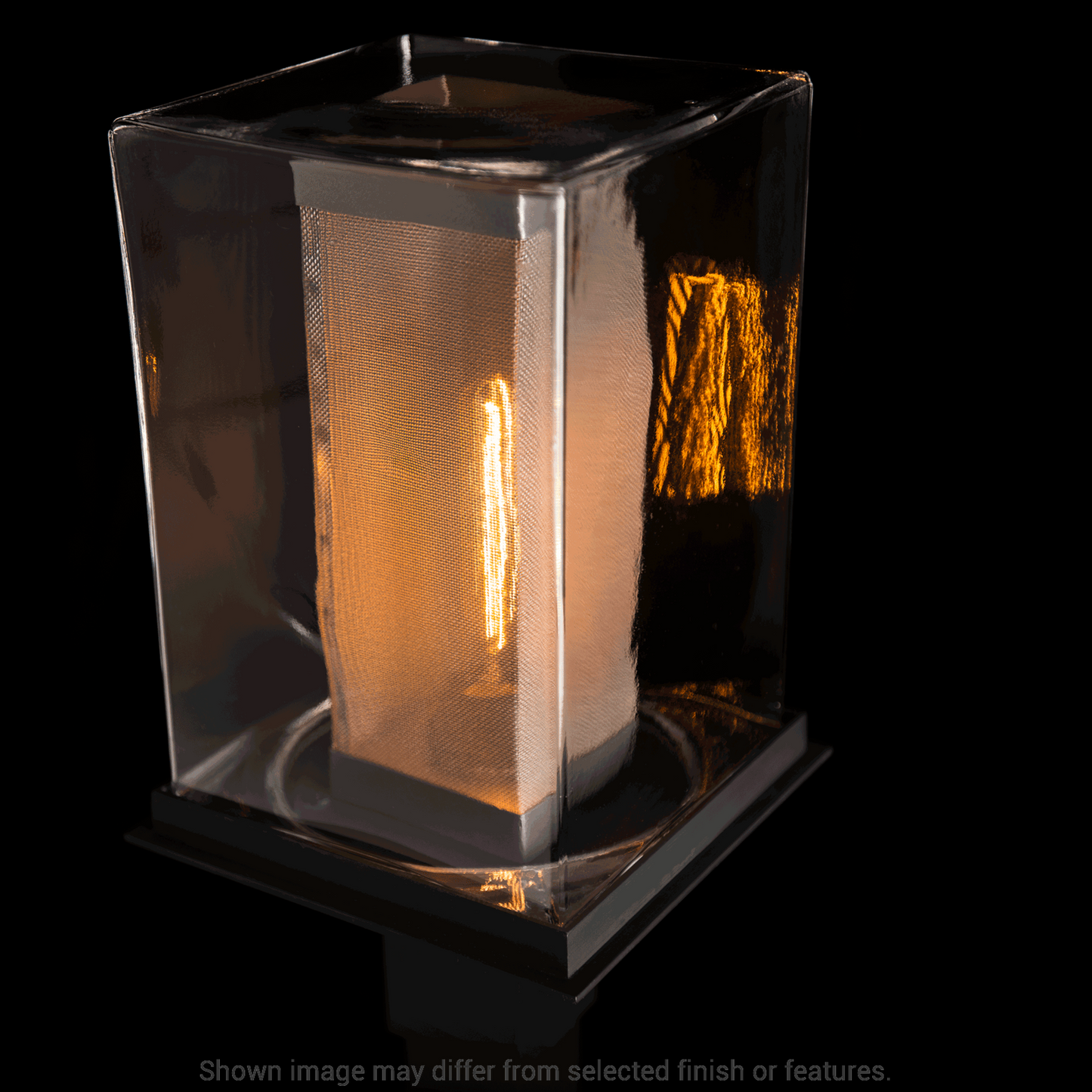 Polaris Outdoor Post Light - White - Outdoor Silver Accent by Hubbardton Forge