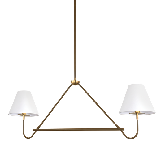 Polly Linear Pendant - 2-Light - Aged Brass/Bronze - Mitzi H984902-AGB/BRZ