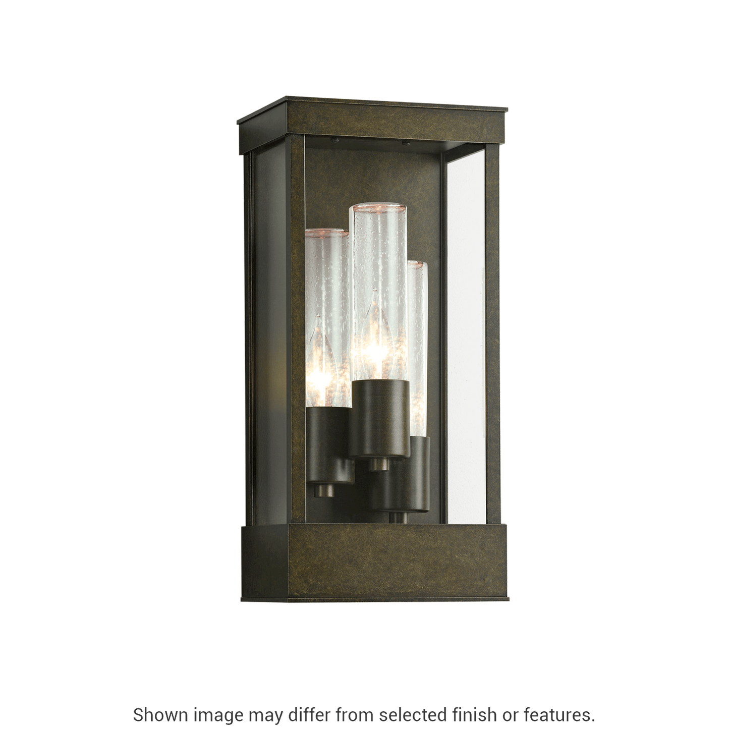 Portico Outdoor Sconce - White - Clear Seeded Glass by Hubbardton Forge