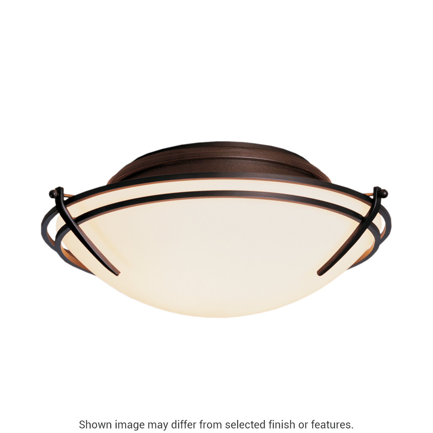 Presidio Tryne Flush Mount - White by Hubbardton Forge