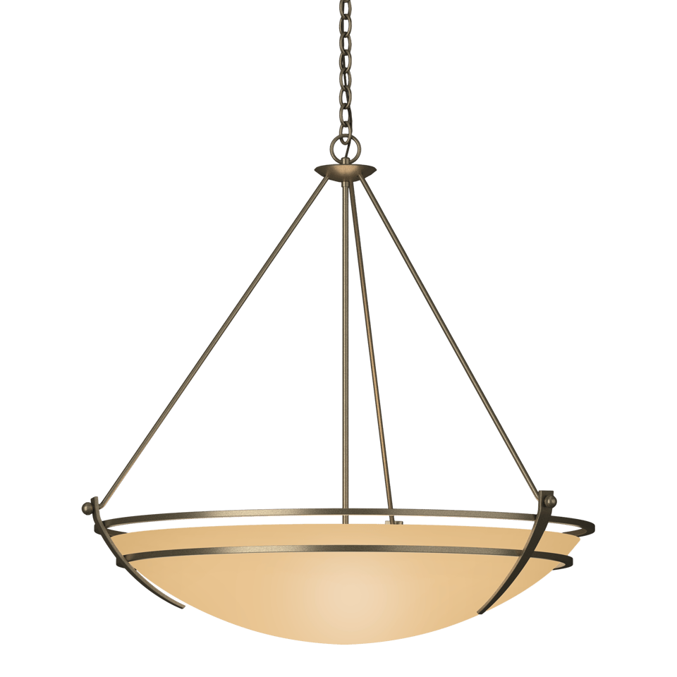 Presidio Tryne Large Scale Pendant - Soft Gold - Sand Glass by Hubbardton Forge