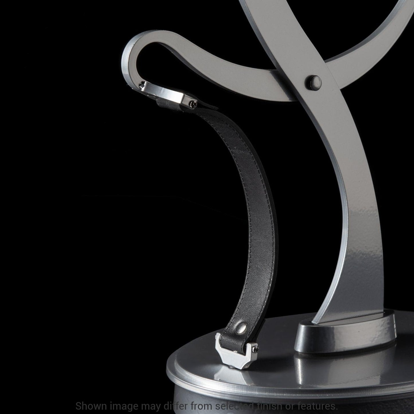 Pression Table Lamp - White - Leather Chestnut Accent - Opal Glass by Hubbardton Forge