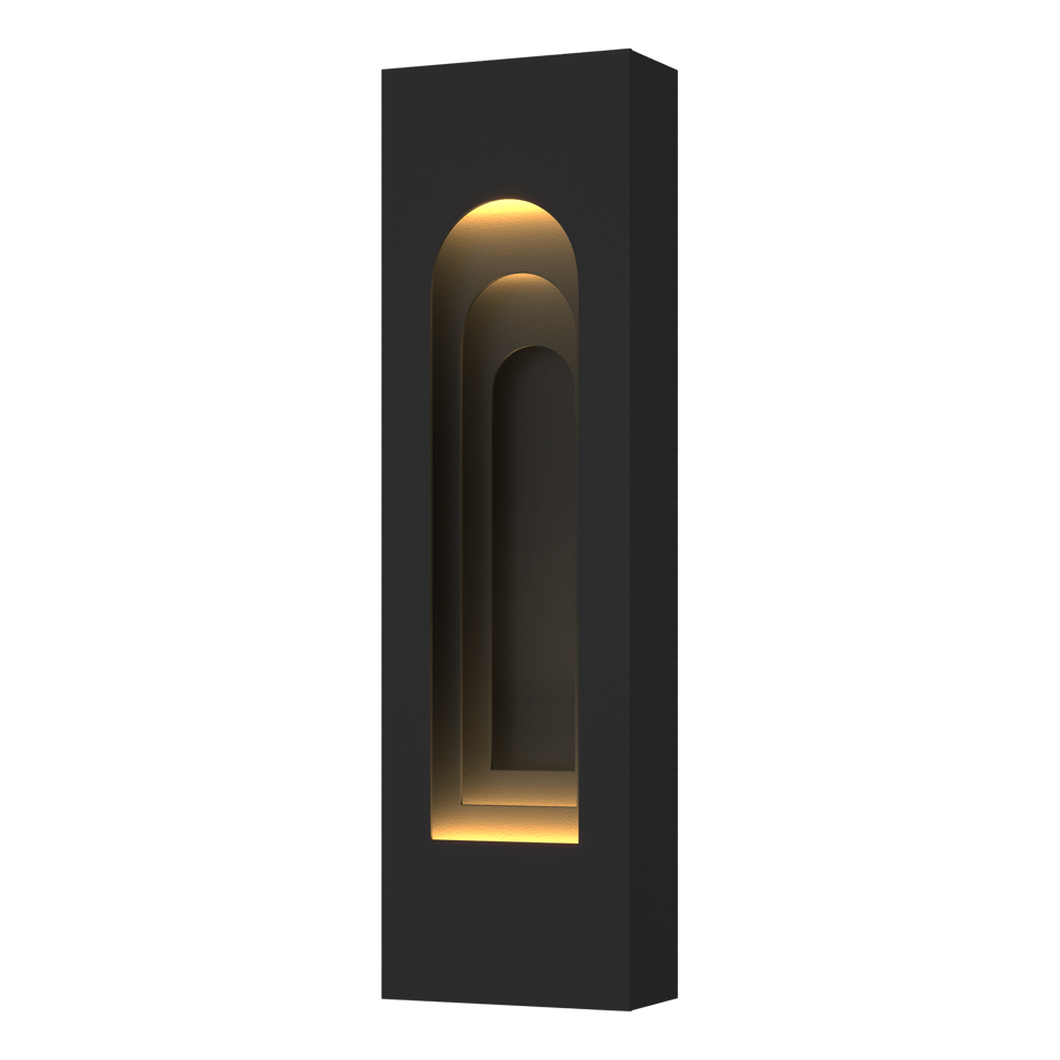 Procession Arch Small Outdoor Sconce - Coastal Black - Coastal Black Accent by Hubbardton Forge