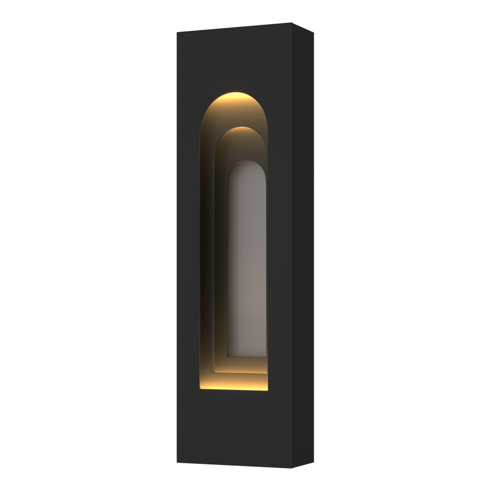 Procession Arch Small Outdoor Sconce - Coastal Black - Coastal Burnished Steel Accent by Hubbardton Forge