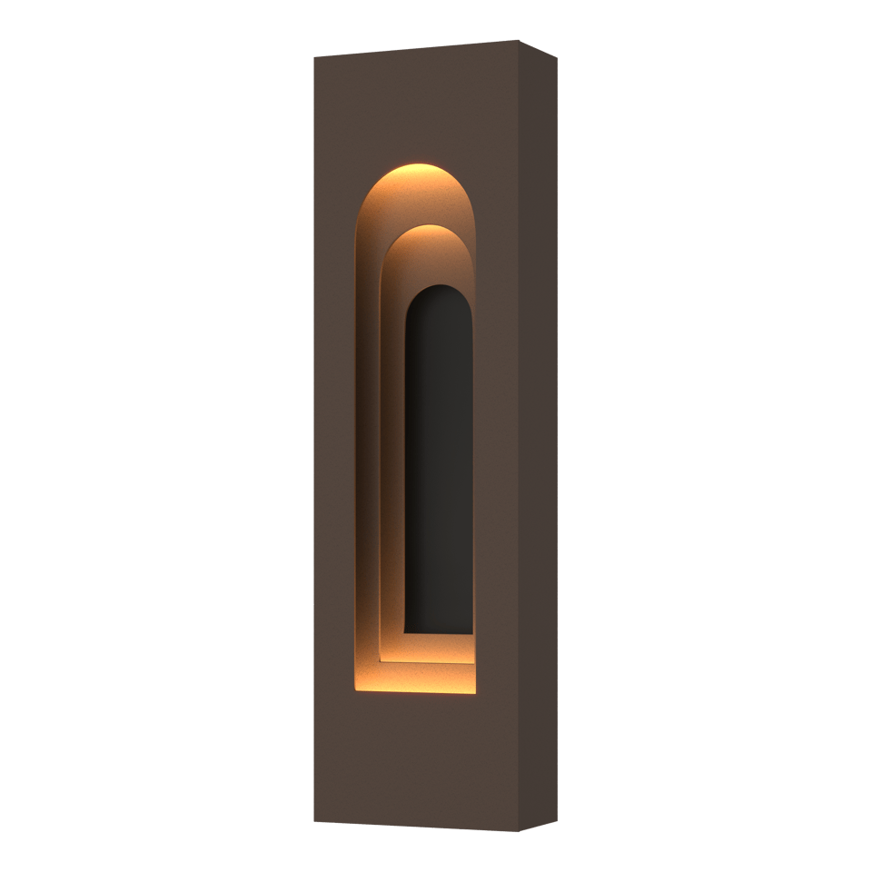 Procession Arch Small Outdoor Sconce - Coastal Bronze - Coastal Black Accent by Hubbardton Forge