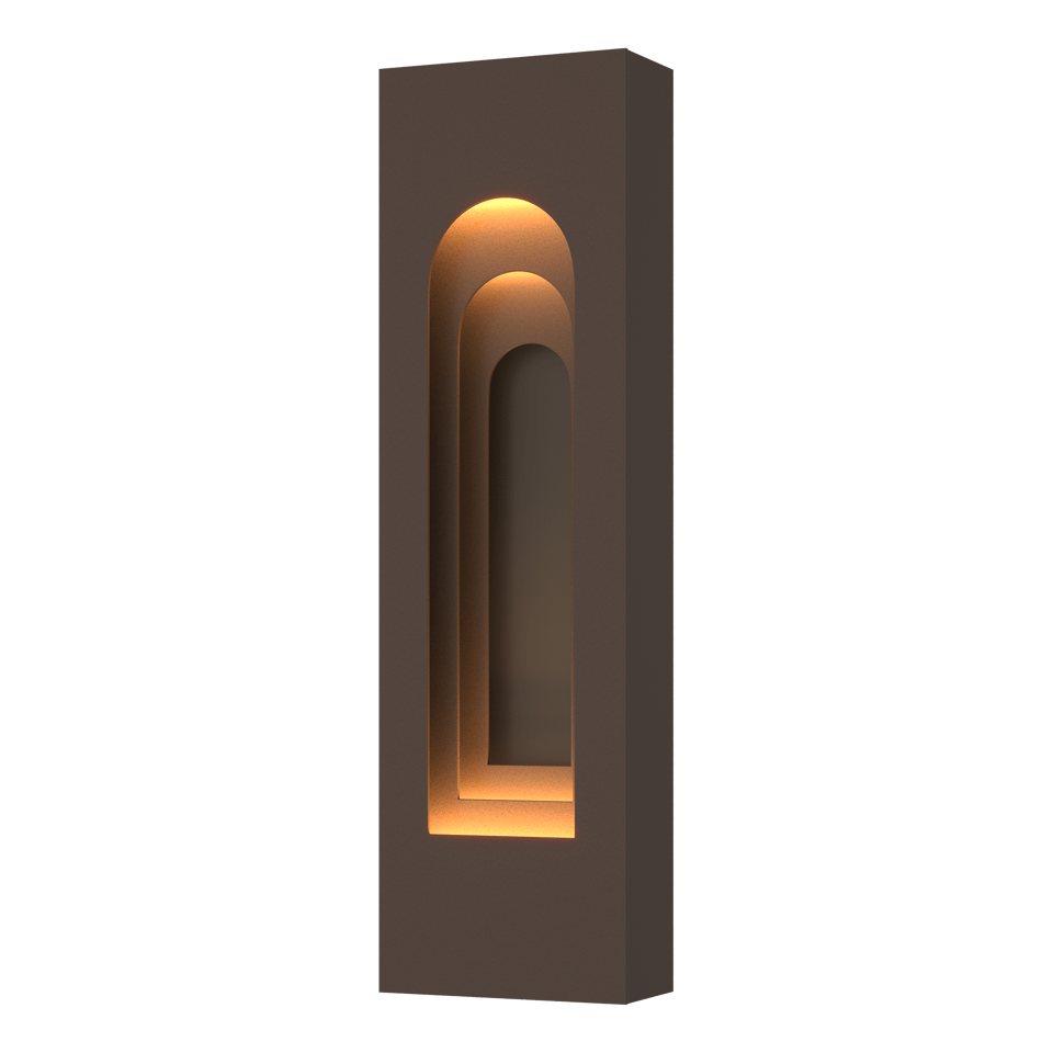 Procession Arch Small Outdoor Sconce - Coastal Bronze - Coastal Dark Smoke Accent by Hubbardton Forge