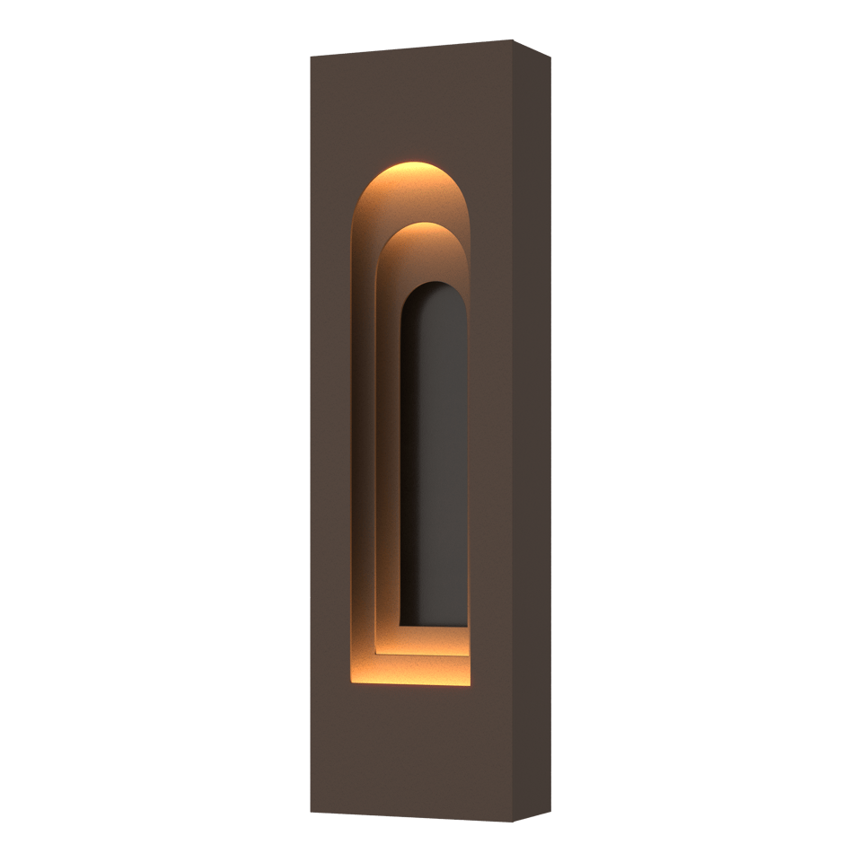 Procession Arch Small Outdoor Sconce - Coastal Bronze - Oil Rubbed Bronze Accent by Hubbardton Forge