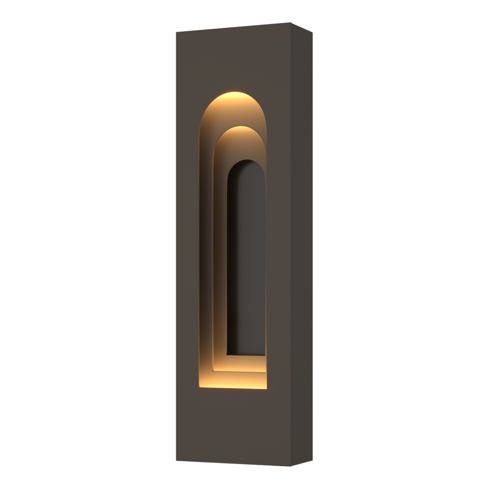 Procession Arch Small Outdoor Sconce - Coastal Dark Smoke - Oil Rubbed Bronze Accent by Hubbardton Forge
