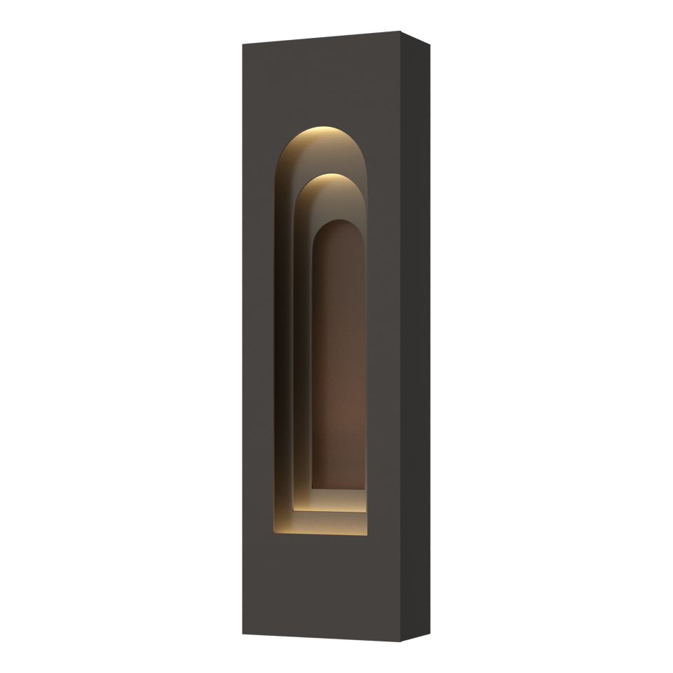 Procession Arch Small Outdoor Sconce - Oil Rubbed Bronze - Coastal Bronze Accent by Hubbardton Forge