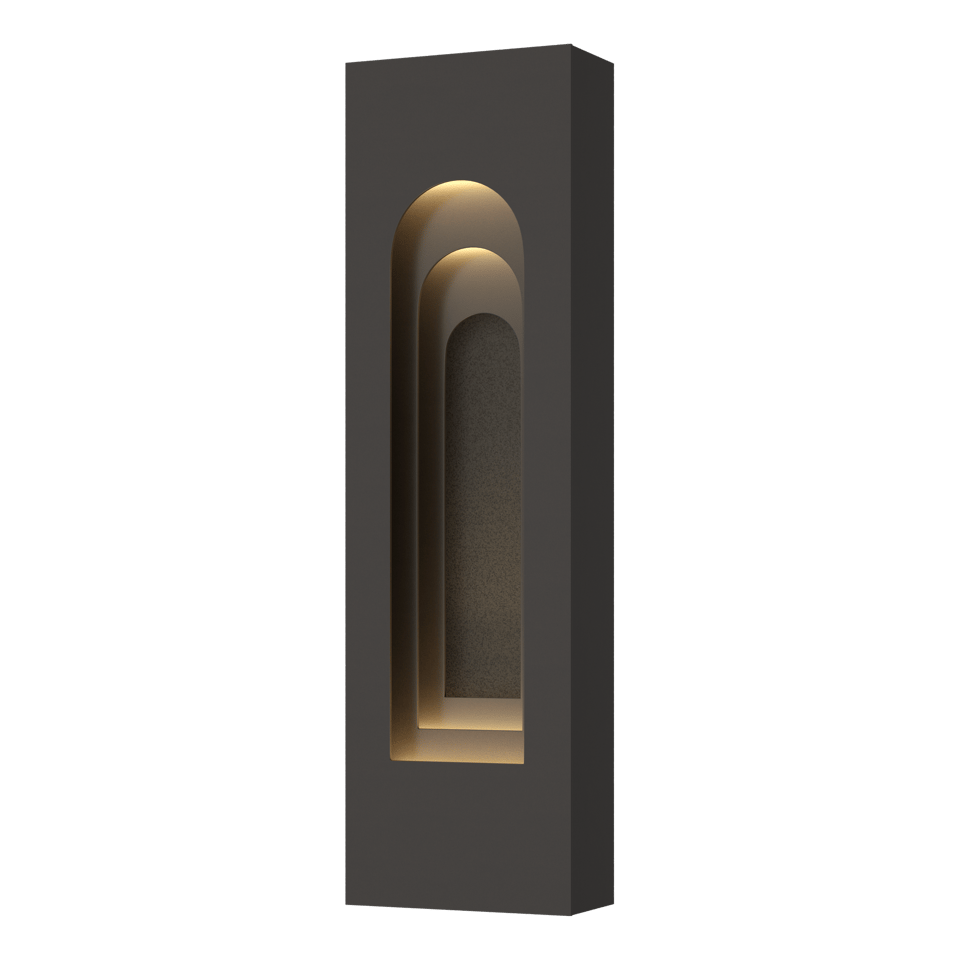 Procession Arch Small Outdoor Sconce - Oil Rubbed Bronze - Natural Iron Accent by Hubbardton Forge