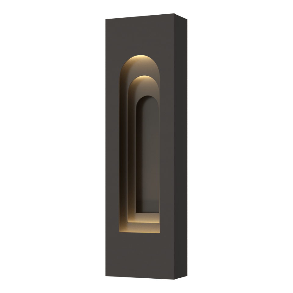 Procession Arch Small Outdoor Sconce - Oil Rubbed Bronze - Oil Rubbed Bronze Accent by Hubbardton Forge
