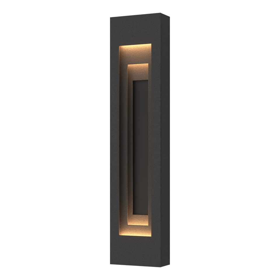 Procession Large Outdoor Sconce - Natural Iron - Coastal Black Accent by Hubbardton Forge