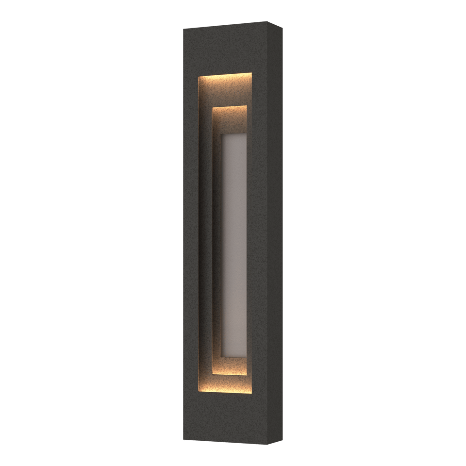 Procession Large Outdoor Sconce - Natural Iron - Coastal Burnished Steel Accent by Hubbardton Forge
