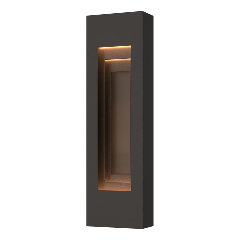 Procession Small Outdoor Sconce - Natural Iron - Coastal Dark Smoke Accent by Hubbardton Forge