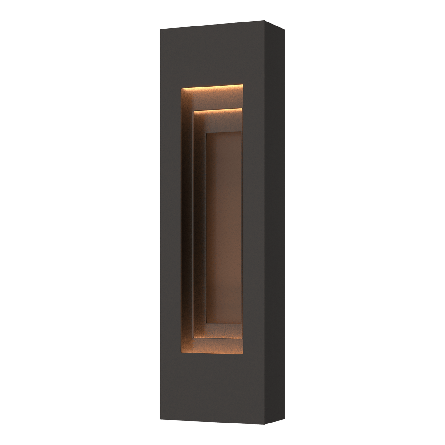 Procession Small Outdoor Sconce - Oil Rubbed Bronze - Coastal Bronze Accent by Hubbardton Forge