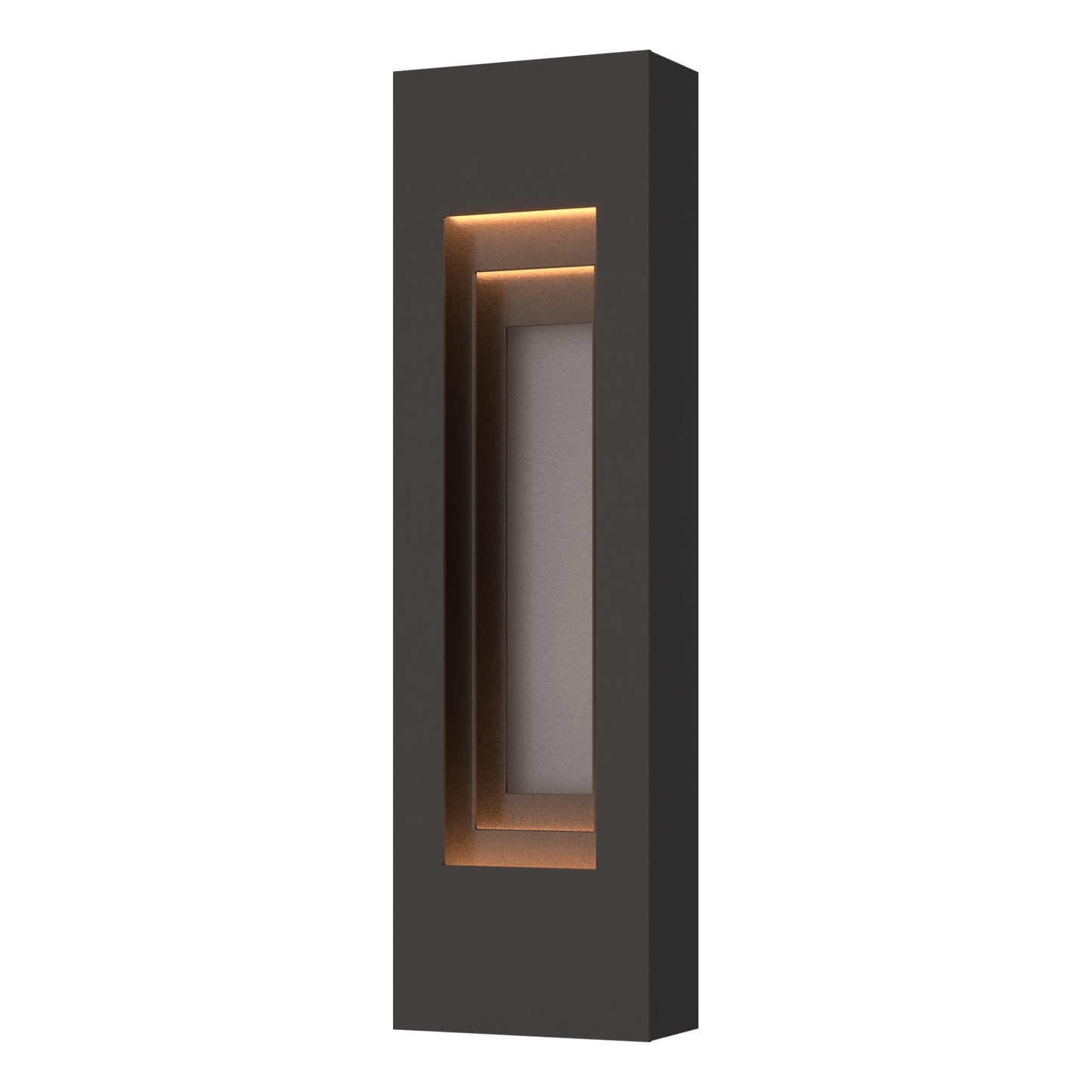 Procession Small Outdoor Sconce - Oil Rubbed Bronze - Coastal Burnished Steel Accent by Hubbardton Forge