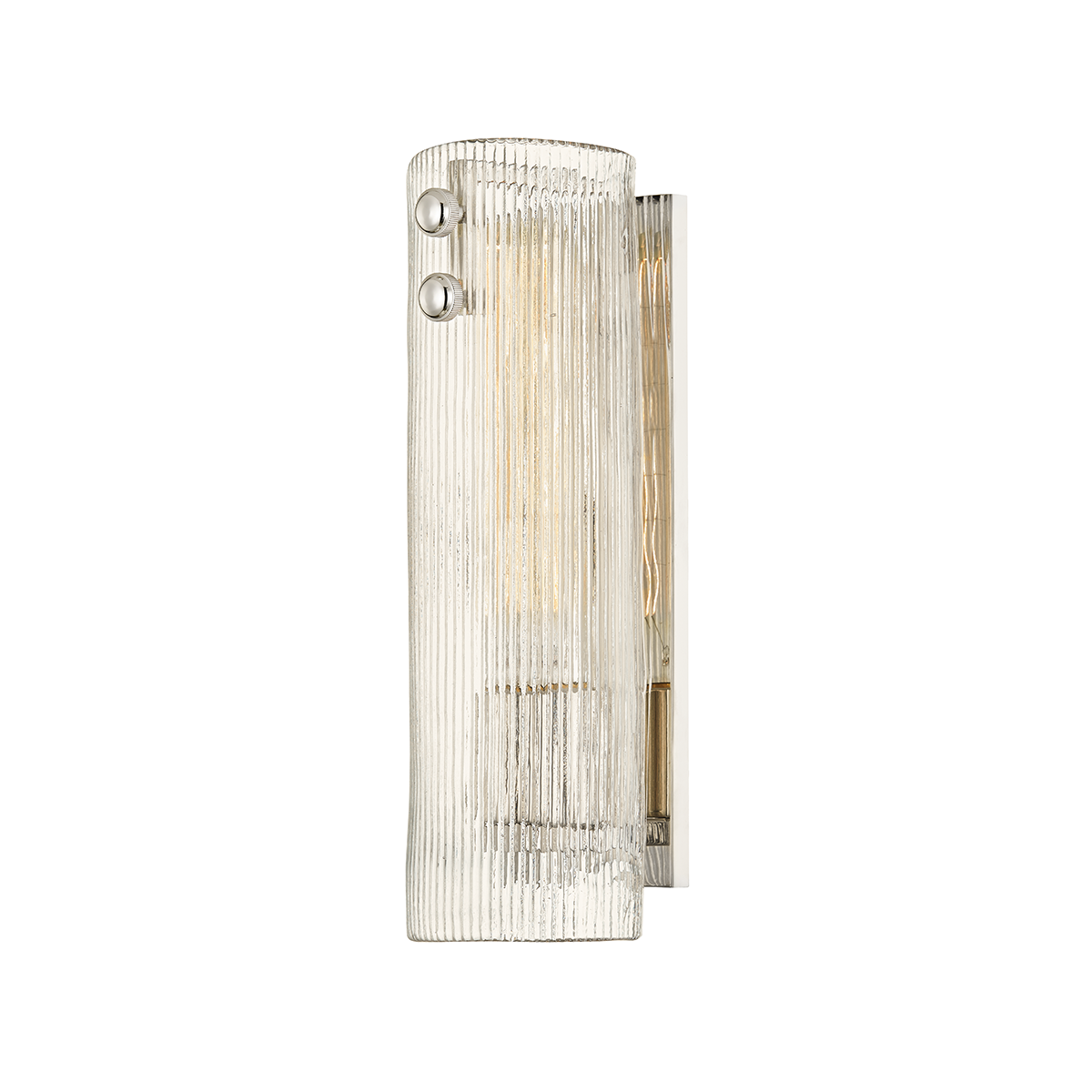 Prospect Park Wall Sconce - 1-Light - Polished Nickel by Hudson Valley Lighting