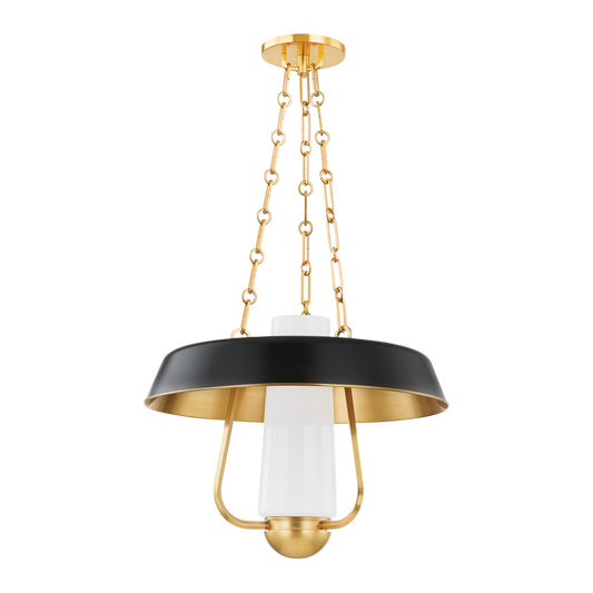 Provincetown Lantern - Aged Brass/Soft Black by Hudson Valley Lighting