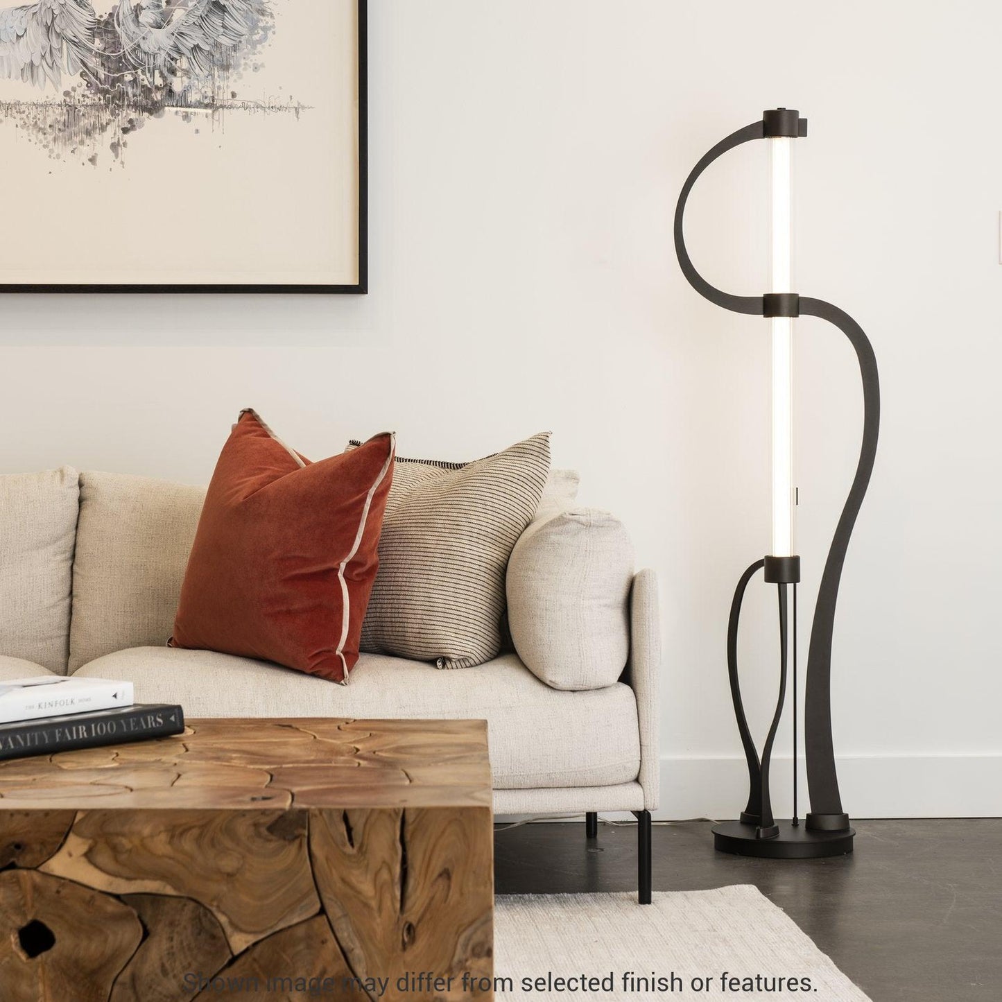 Pulse Floor Lamp - White by Hubbardton Forge