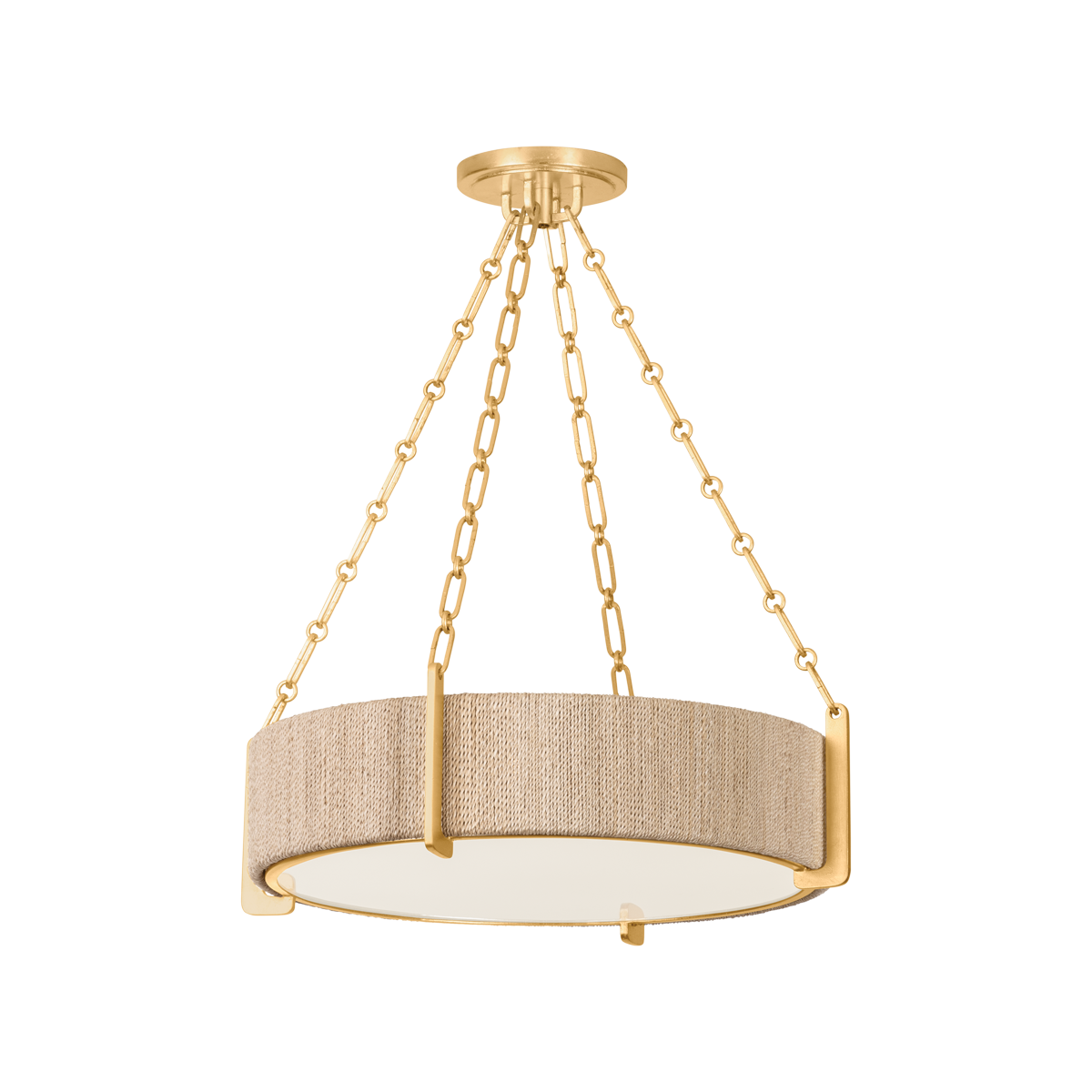 Quebec Chandelier - 4-Light - Gold Leaf by Hudson Valley Lighting