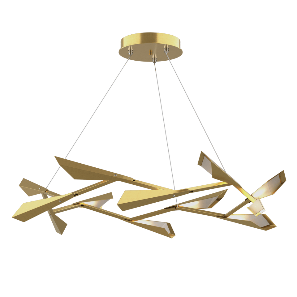 Quill Large LED Pendant - Modern Brass by Hubbardton Forge